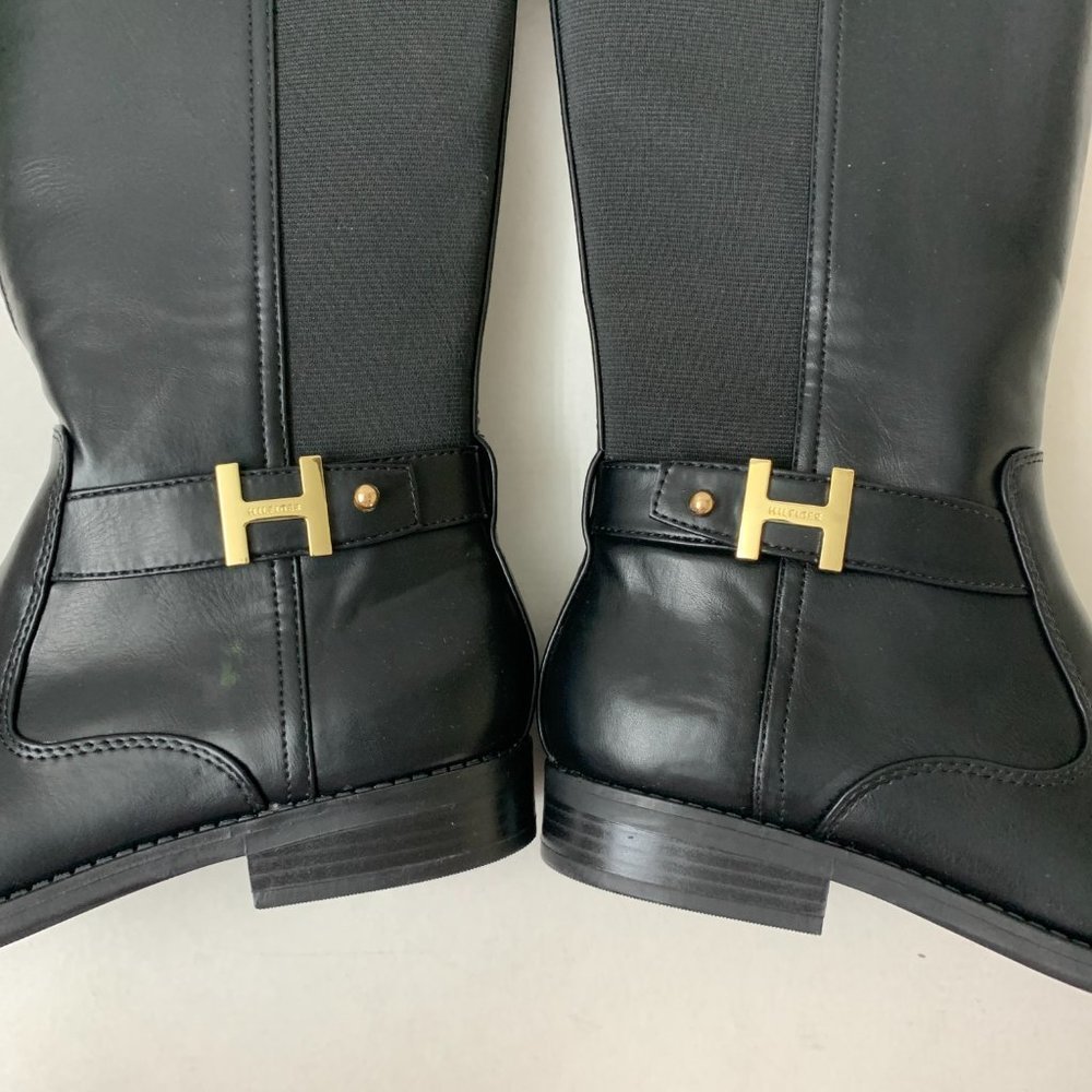 Tommy Hilfiger Suprem2 Tall Riding Boot Black - Picture 9 of 14
